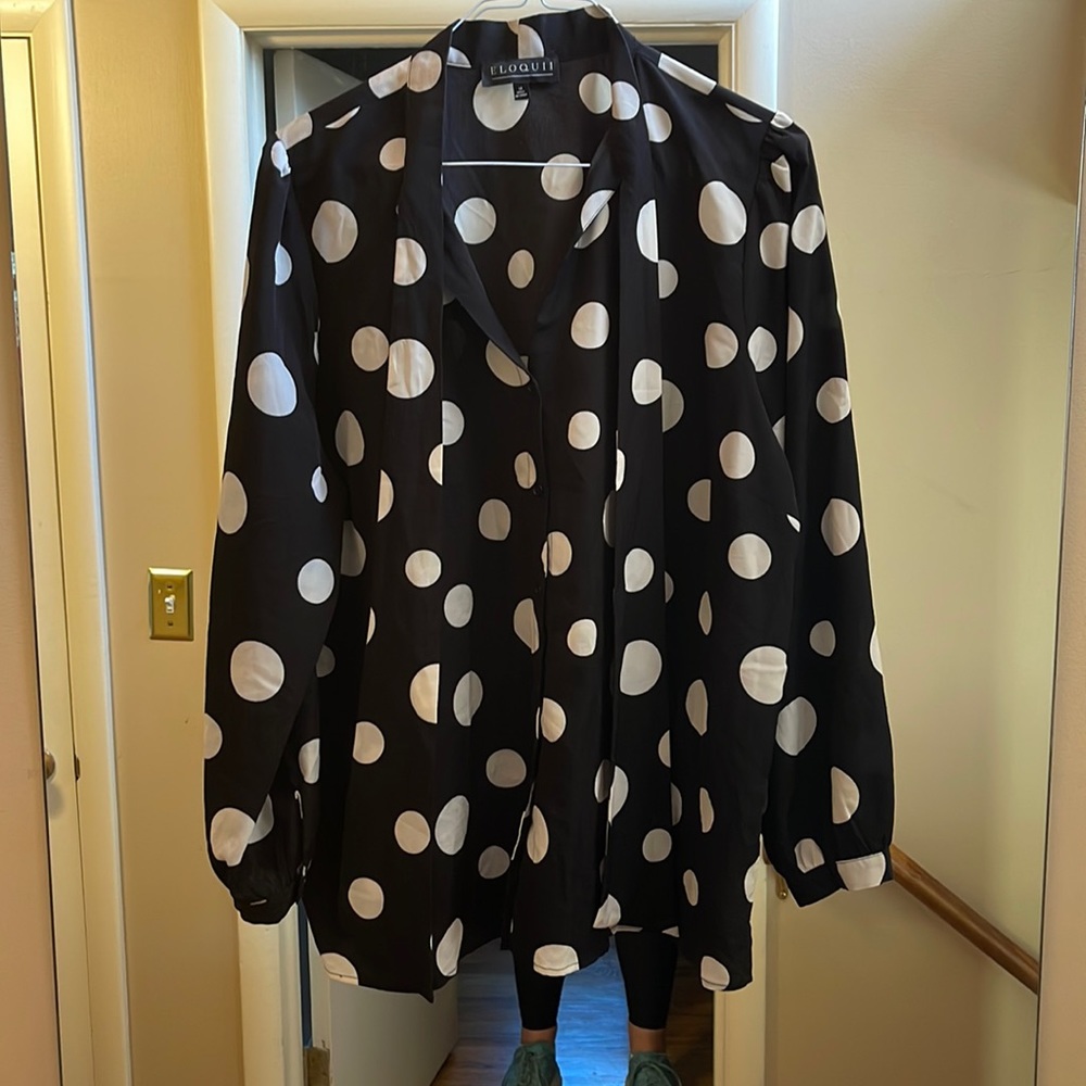 Pussy bow blouse size 18